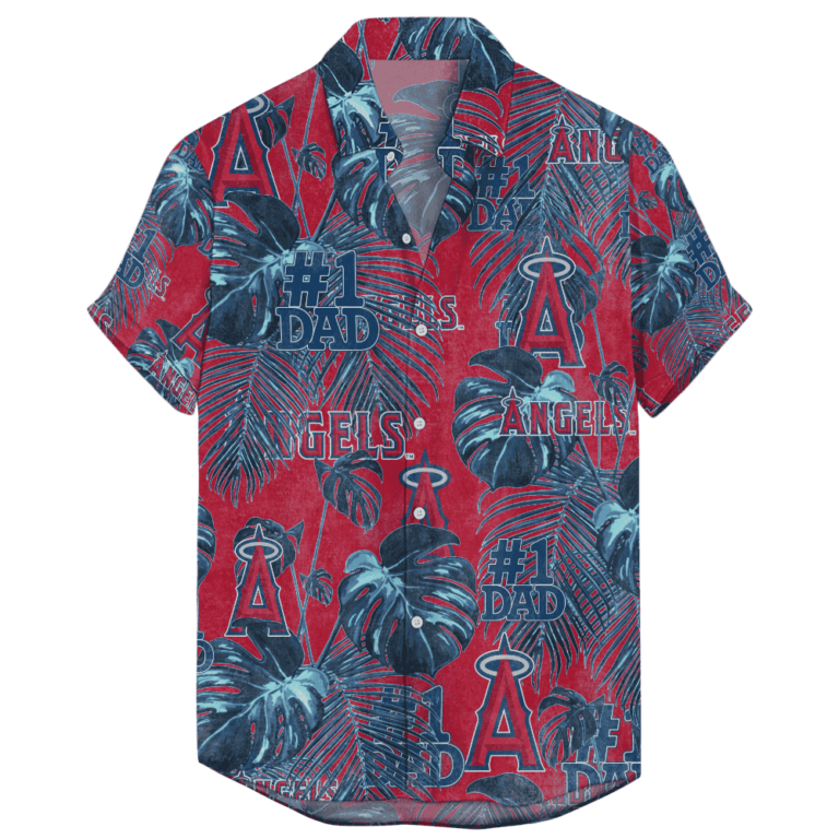 Los Angeles Angels Hawaiian Father’s Day For Dad Grandpa MLB 2023