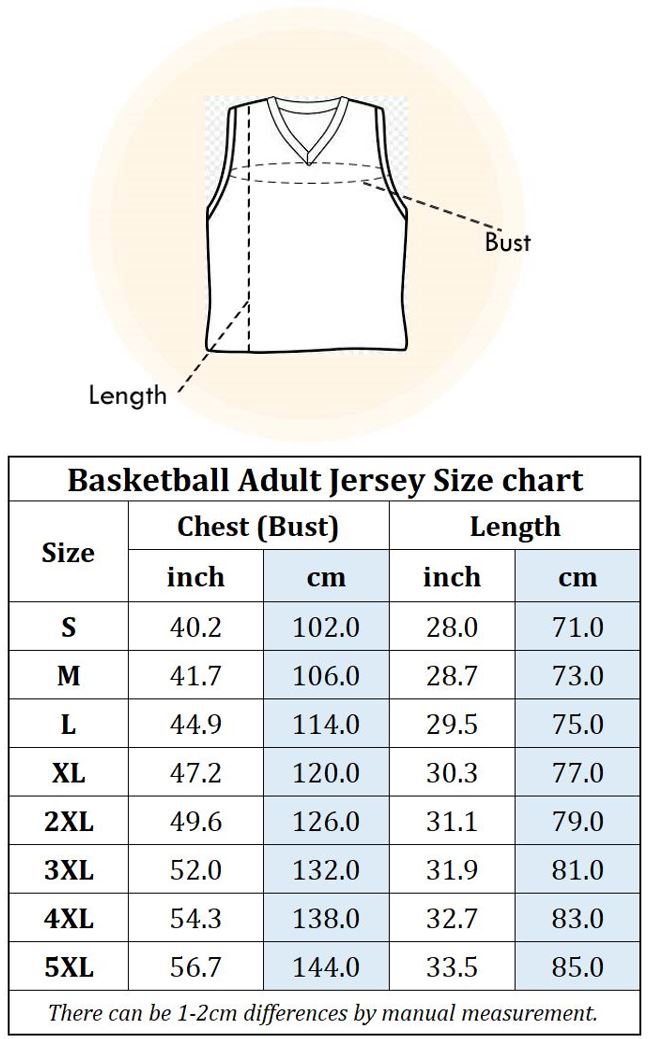 Size Chart Table