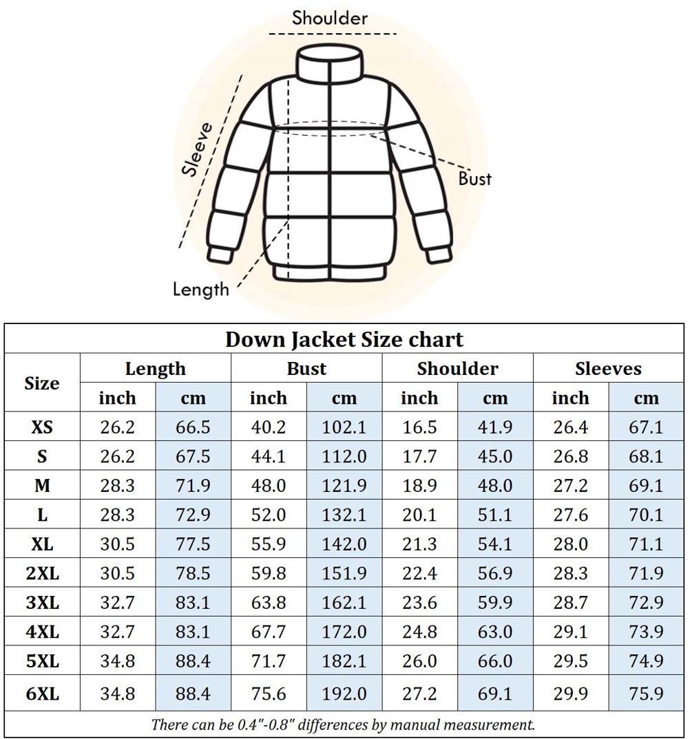 Size Chart Table