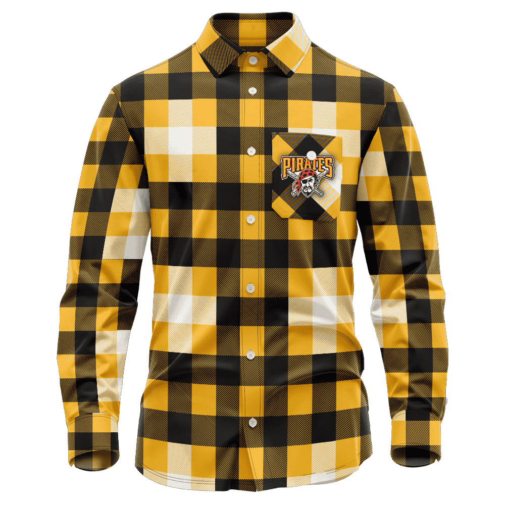 pittsburgh-pirates-lumberjack-long-sleeve-dress-shirt-mlb-personalized