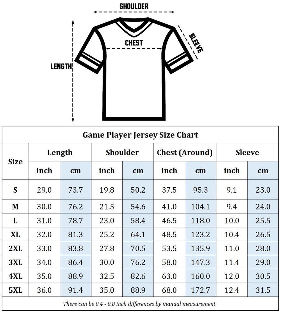 Size Chart Table