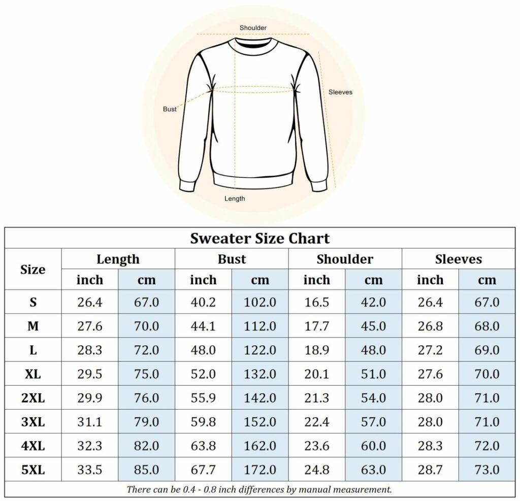 Size Chart Table